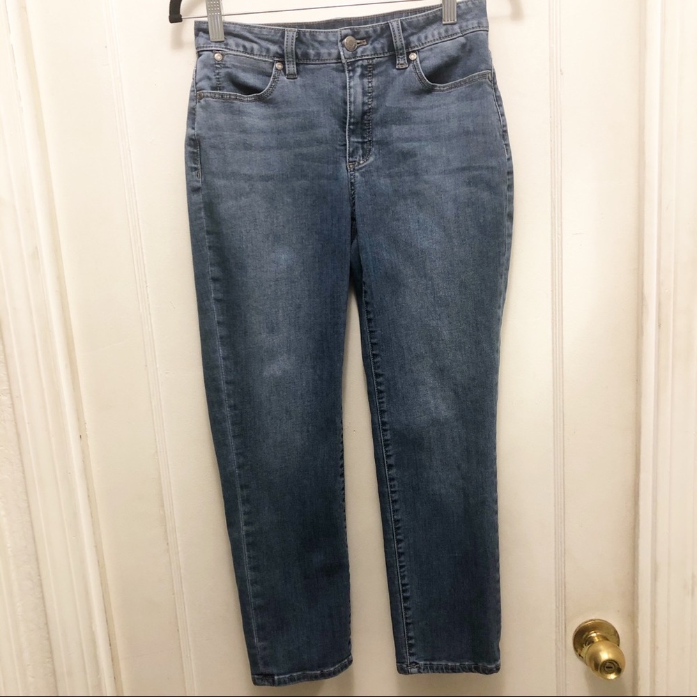 Talbots Heritage Crop Medium Wash Mid Rise Jeans